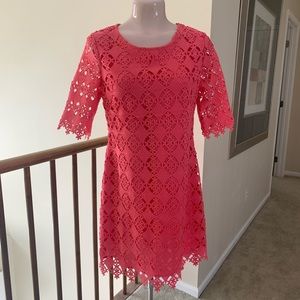 Pink lace Francesca dress.